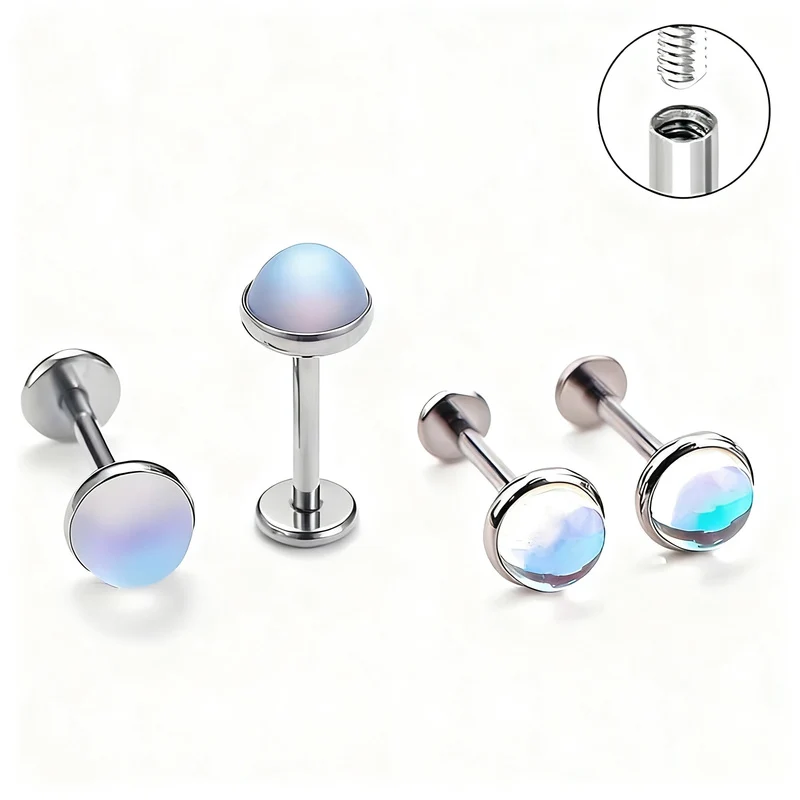 Titan Piercing bar with internal thread