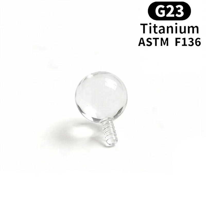 Titan Piercing bar with internal thread