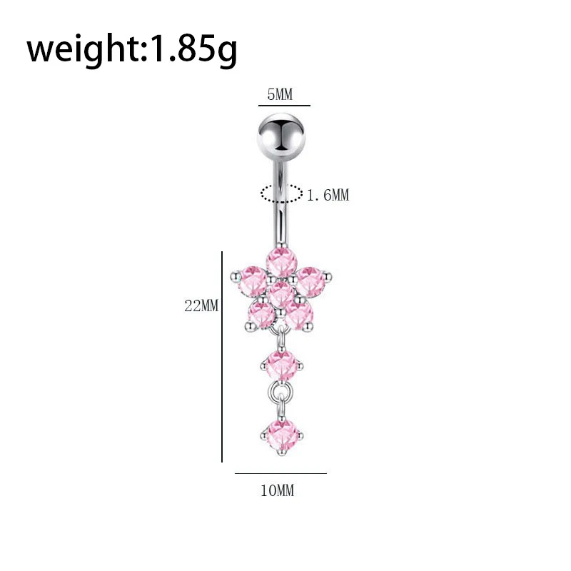 Titan-Piercing rod, flat base, internal thread