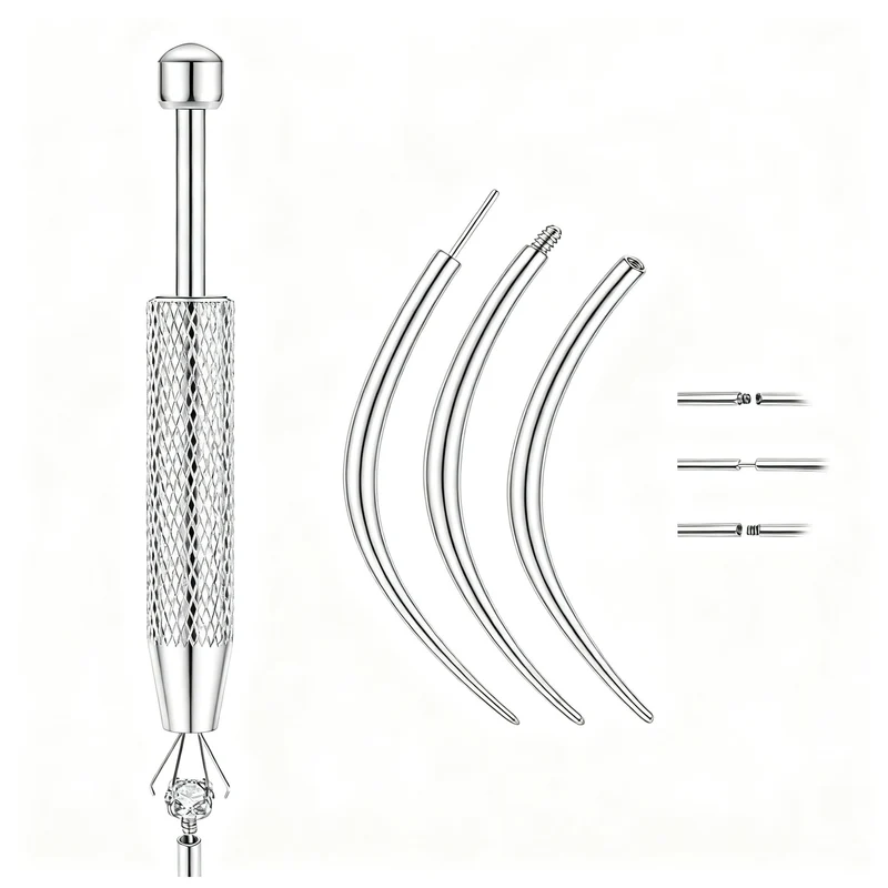Titan-Piercing rod, flat base, internal thread