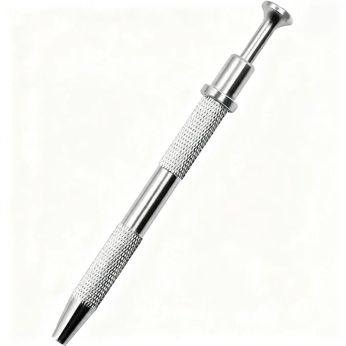 Titan-Piercing rod, flat base, internal thread