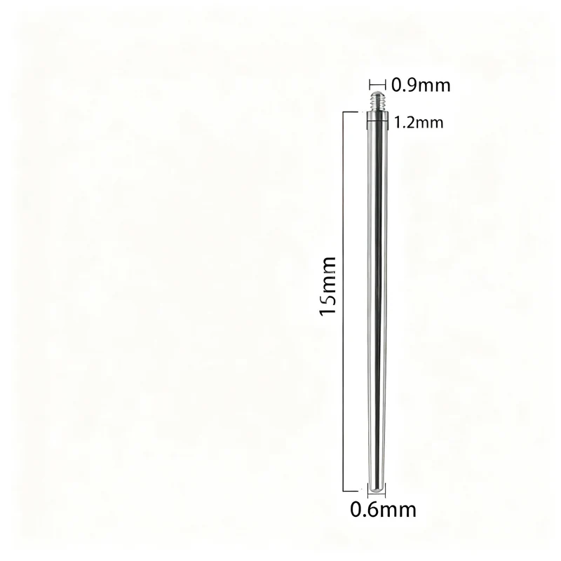 Titan-Piercing rod, flat base, internal thread