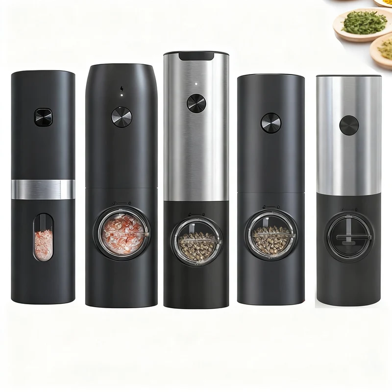 Electric pepper mill, 70 ml, stainless steel