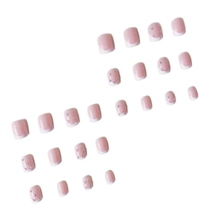 Sparkling French Tip Nail Art Enhancements Stornfield