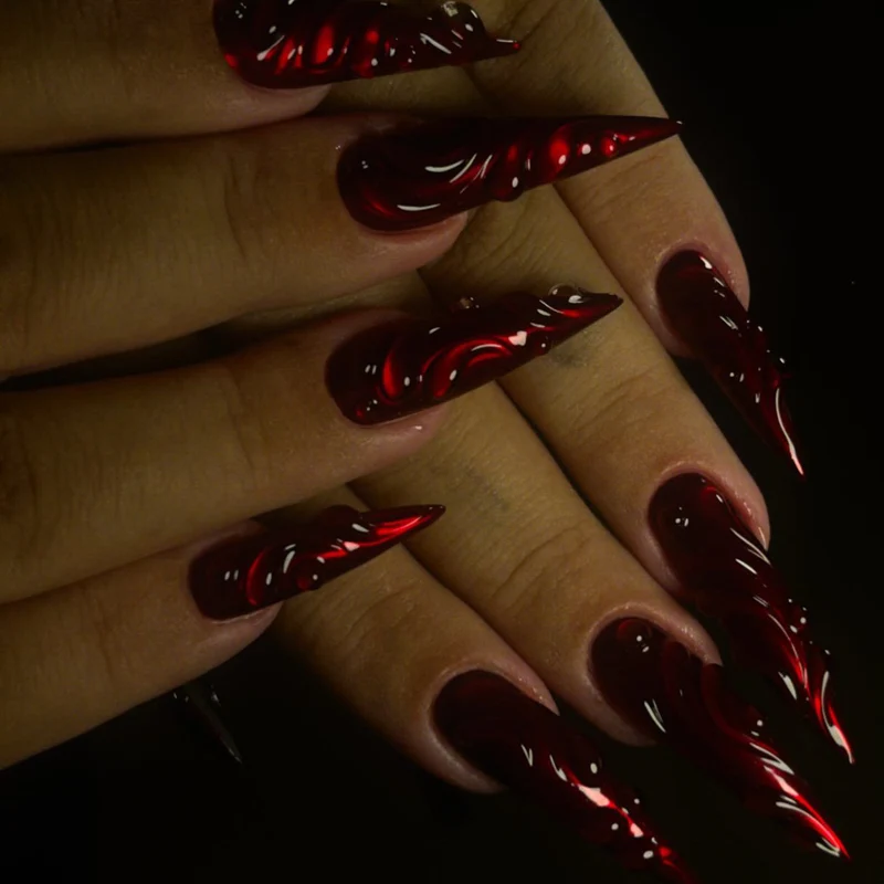 Sculpted Stiletto Nail Enhancements Stornfield