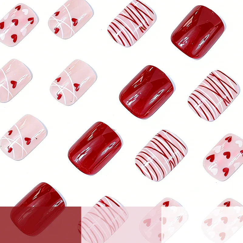 Romantic Heart-Themed Nail Art Enhancements Stornfield