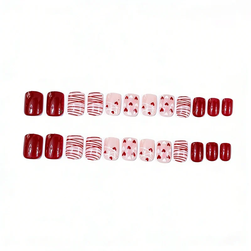 Romantic Heart-Themed Nail Art Enhancements Stornfield