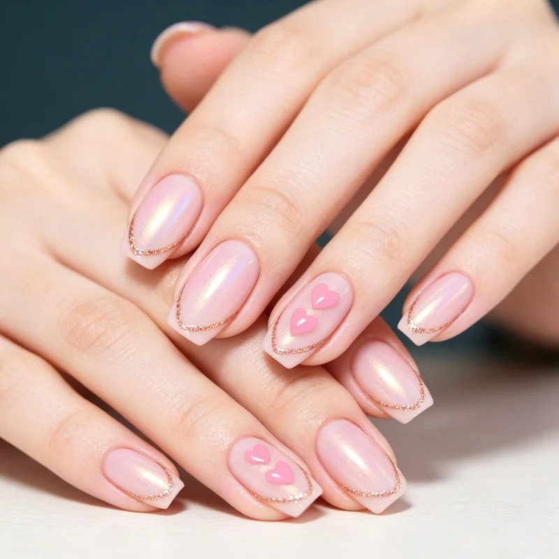 Romantic Heart Nail Art Stornfield