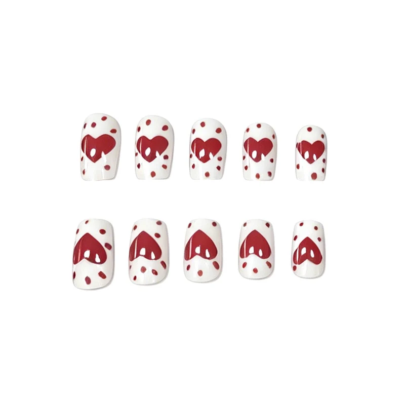 Romantic Heart Design Nail Art Stornfield