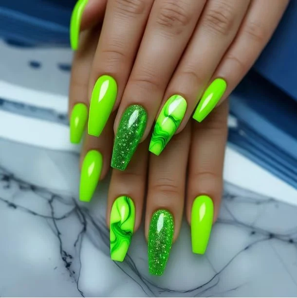 Premium Long Stiletto Nail Art Enhancements Stornfield