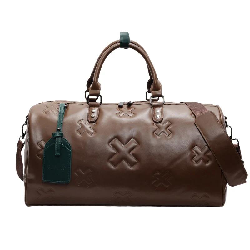 Premium Leder Reise Duffel Tasche Karnz