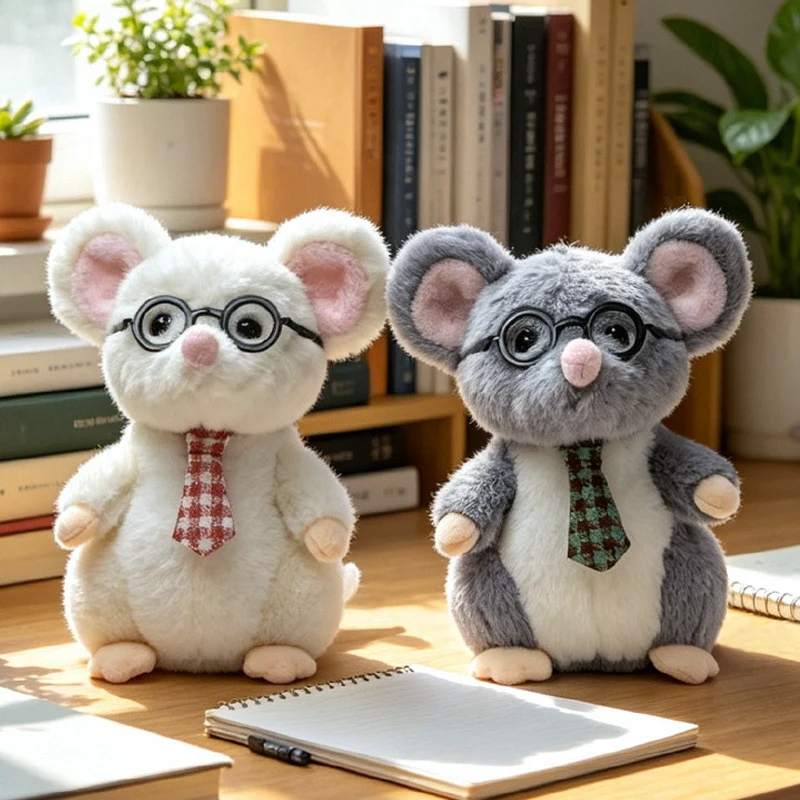 Kawaii Hedgehog Plush Collectible with Embroidered Cherry Accent and Soft Faux‑Fur Back Stornfield