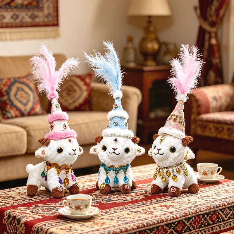 Jewel-Embellished Plush Lamb Collectible Stornfield