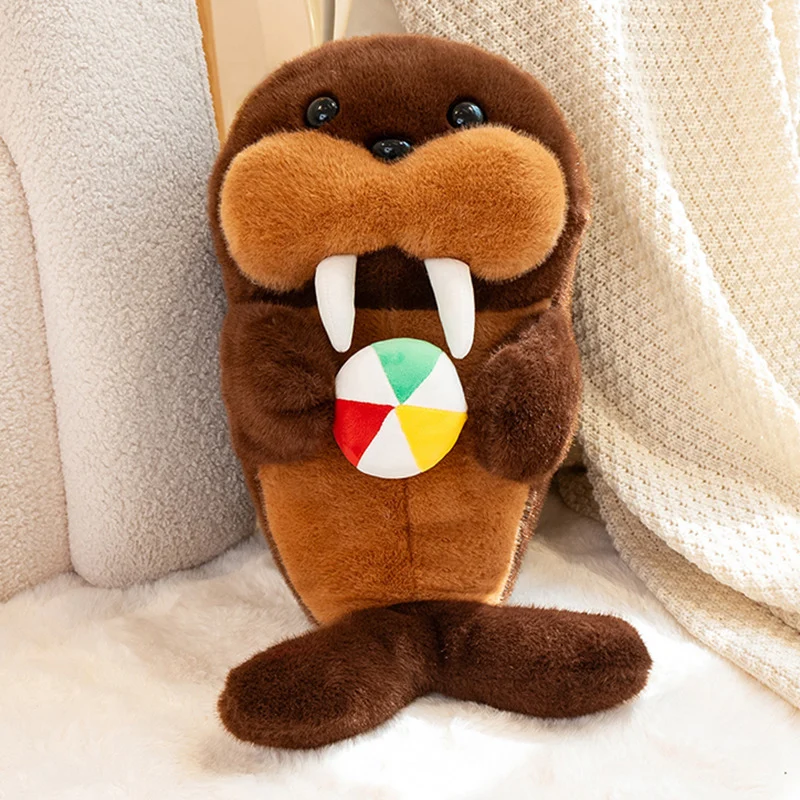 Cuddly Plush Seal Toy with Play Ball Accessory Stornfield