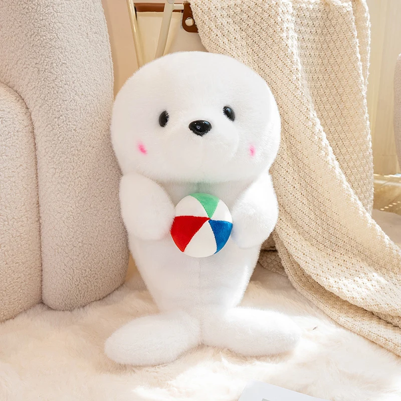 Cuddly Plush Seal Toy with Play Ball Accessory Stornfield
