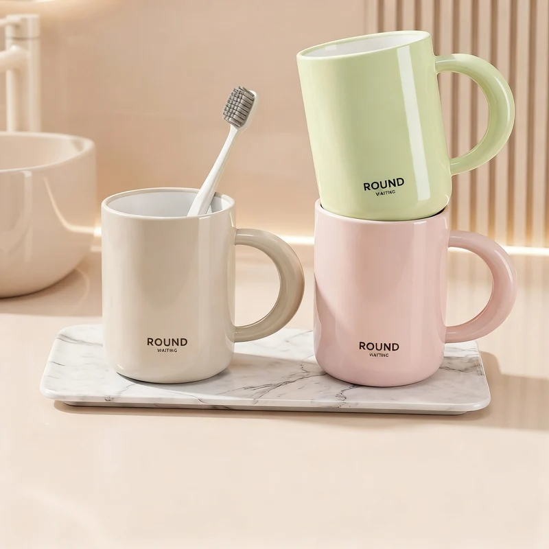 Toothbrush cup made of PP, unbreakable