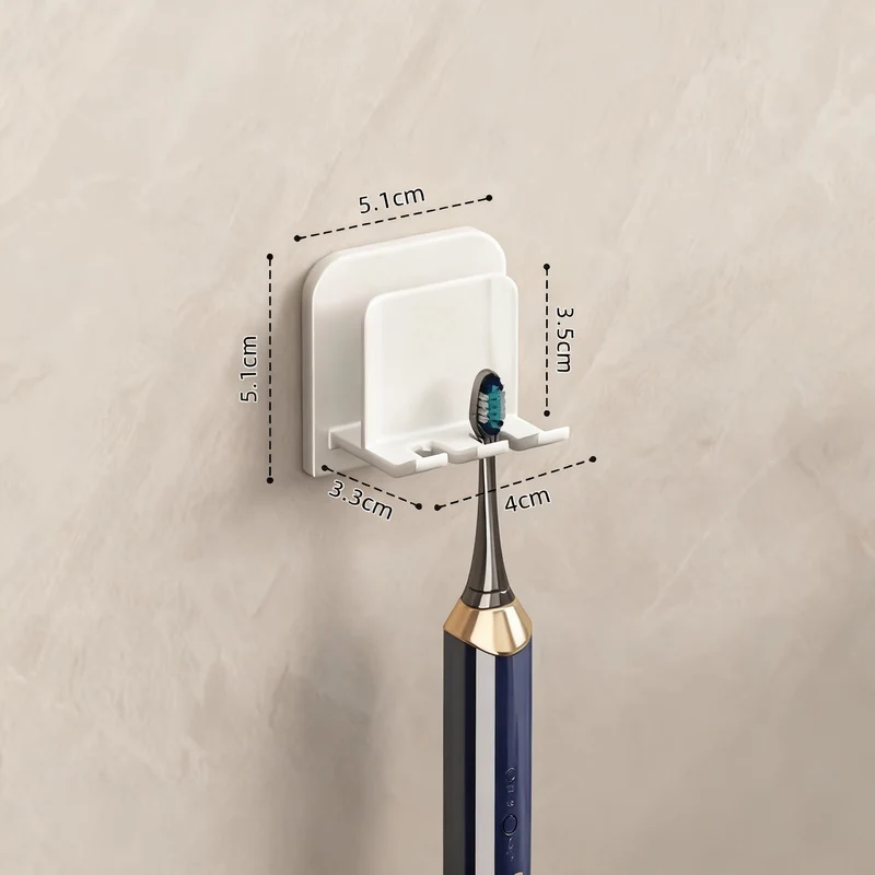 Toothbrush holder with lid, ABS, wall-mounted