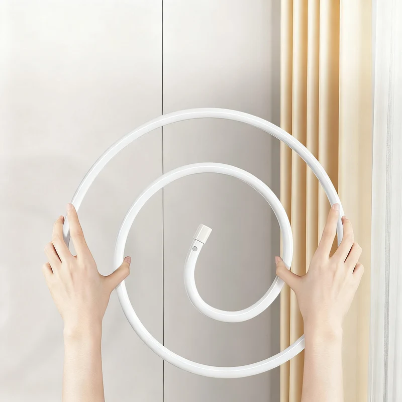 Clothes dryer spiral-shaped, round or oval