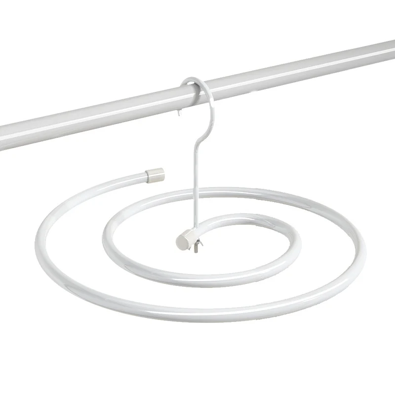 Clothes dryer spiral-shaped, round or oval
