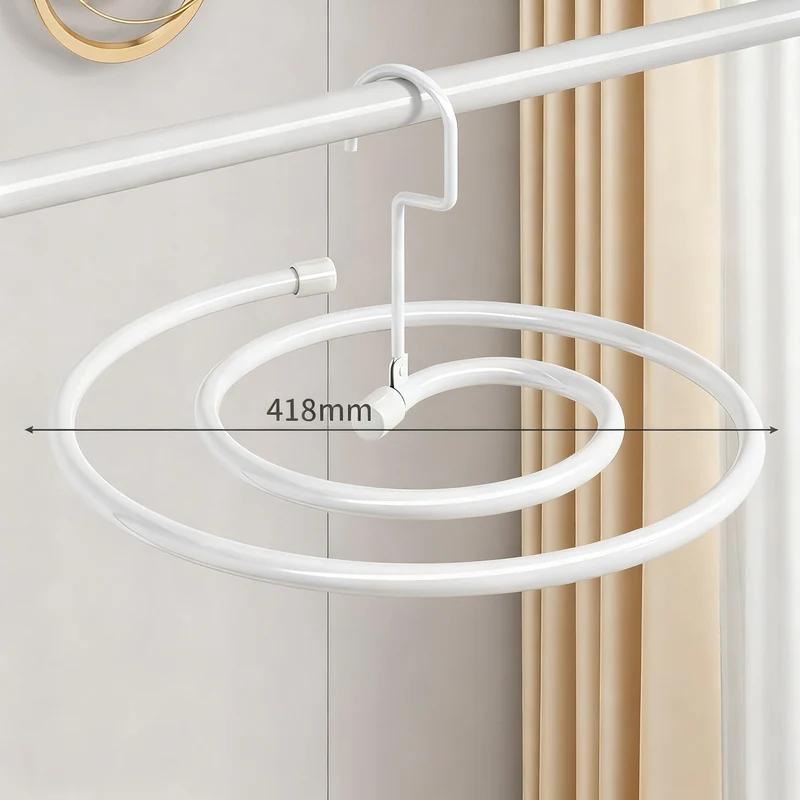 Clothes dryer spiral-shaped, round or oval