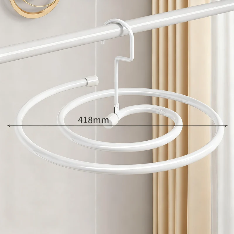 Clothes dryer spiral-shaped, round or oval