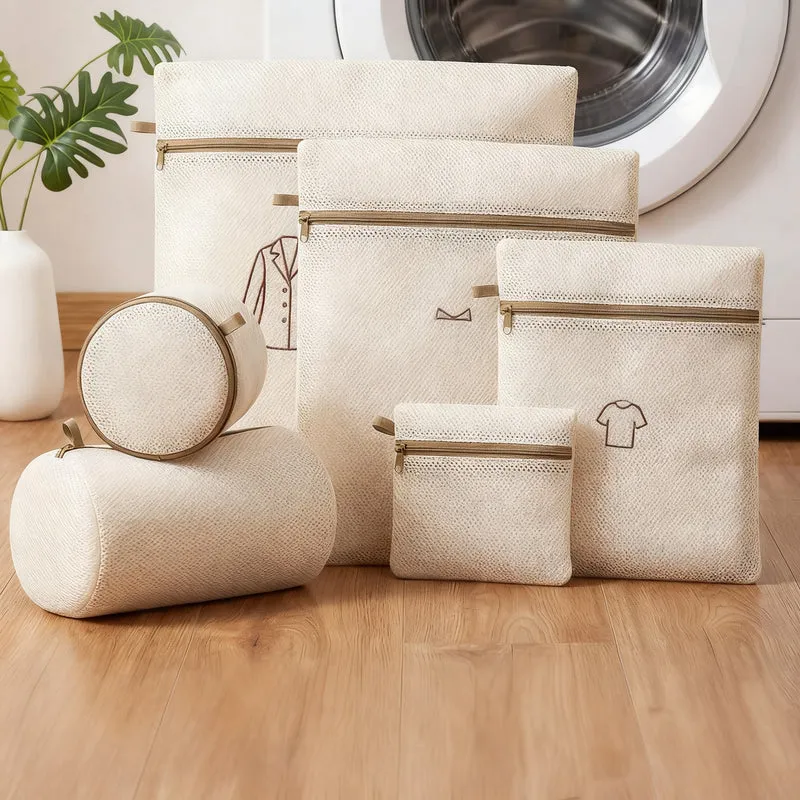 Laundry bag for the washing machine, 3-layered