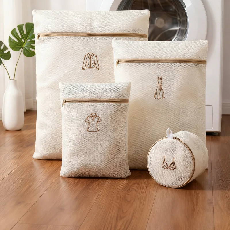 Laundry bag for the washing machine, 3-layered