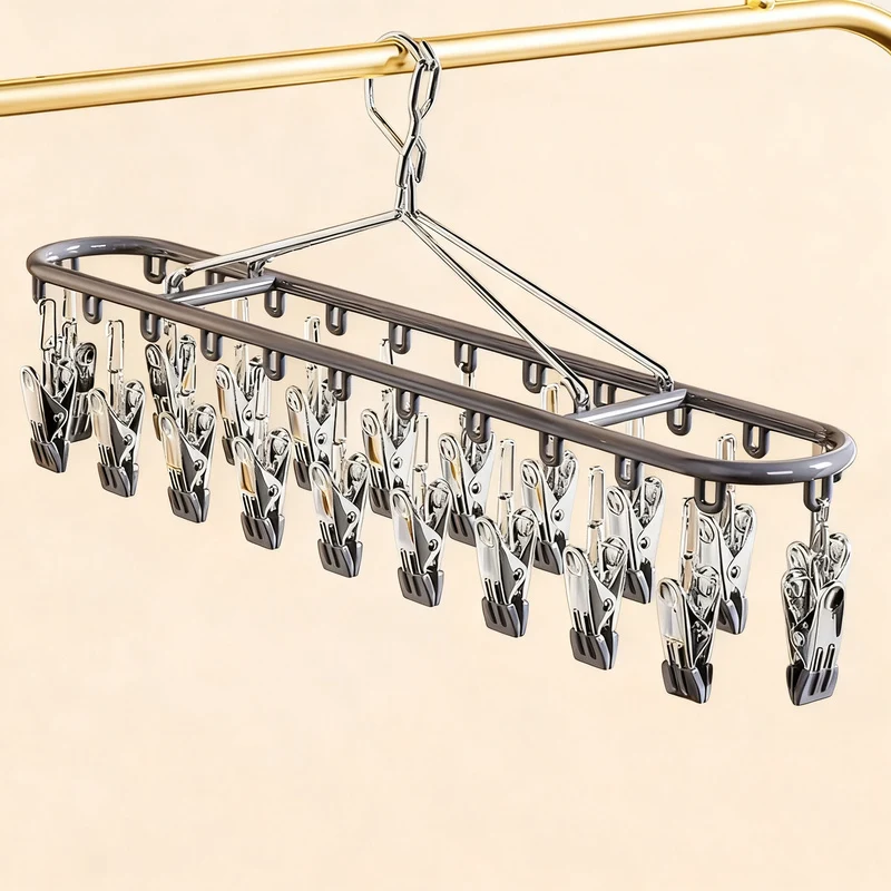 Steel clothespin holder, 18–20 clips