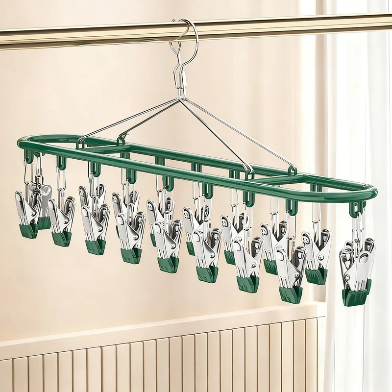 Steel clothespin holder, 18–20 clips