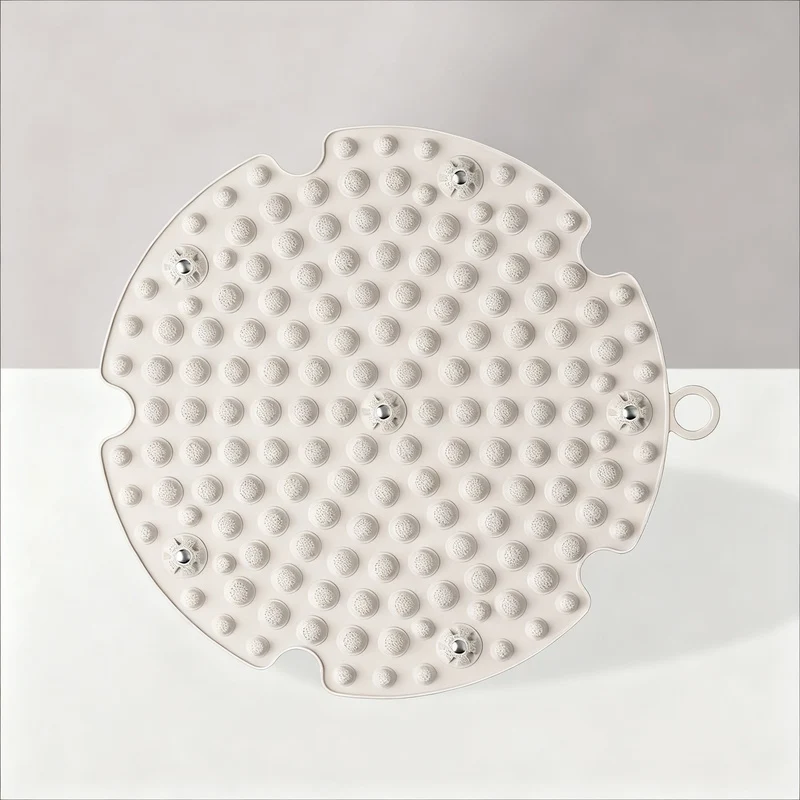 Foot reflex zone mat with magnetic stones