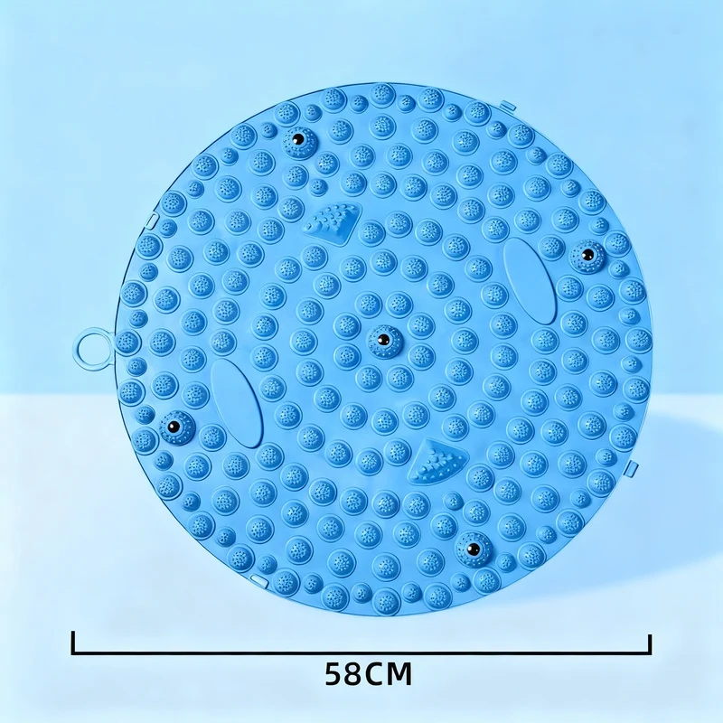 Foot reflex zone mat with magnetic stones