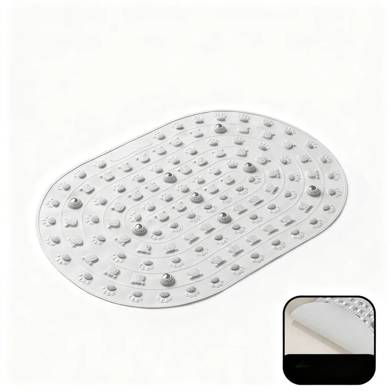 Foot reflex zone mat with magnetic stones