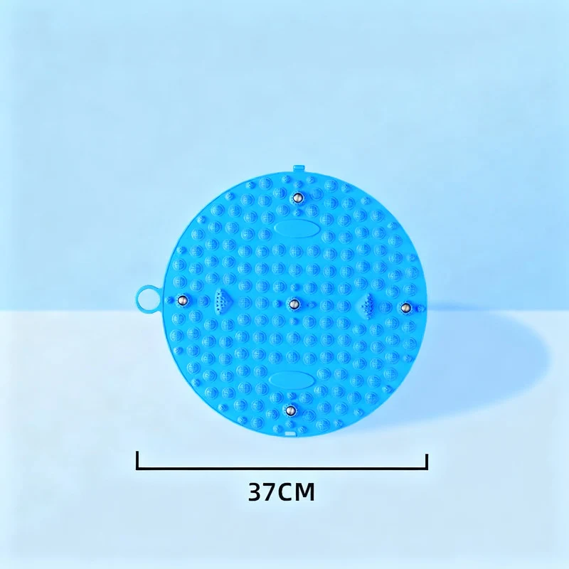 Foot reflex zone mat with magnetic stones