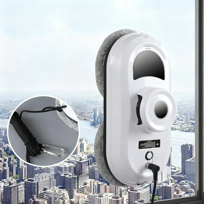 Window cleaning robot with spray function