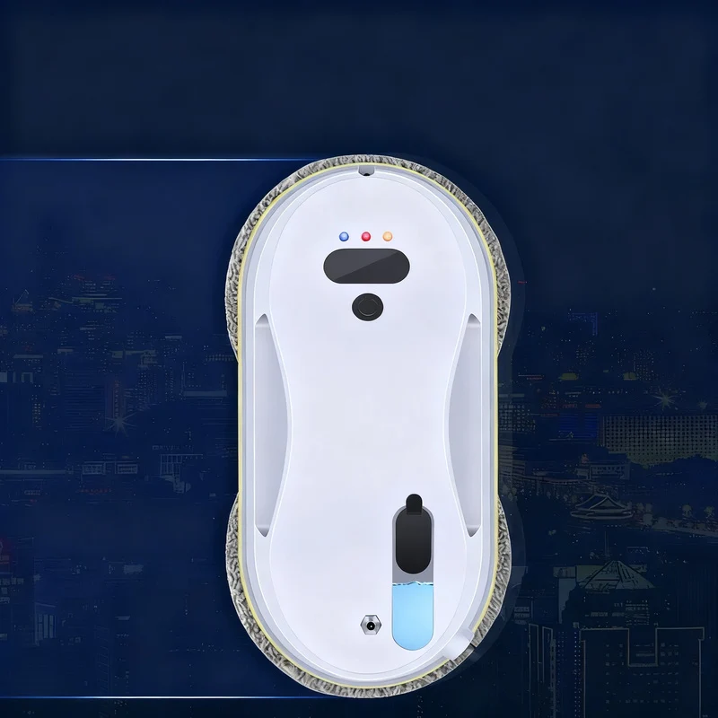 Automatic window cleaning robot with spray system