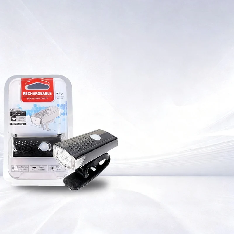 Bicycle light set, USB rechargeable, waterproof