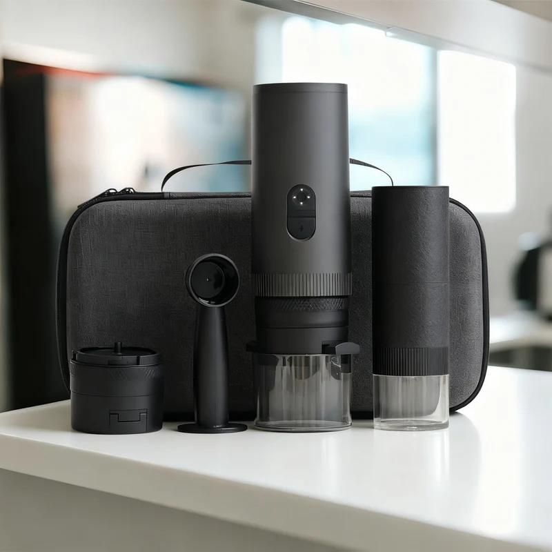 Espresso machine, portable, semi-automatic