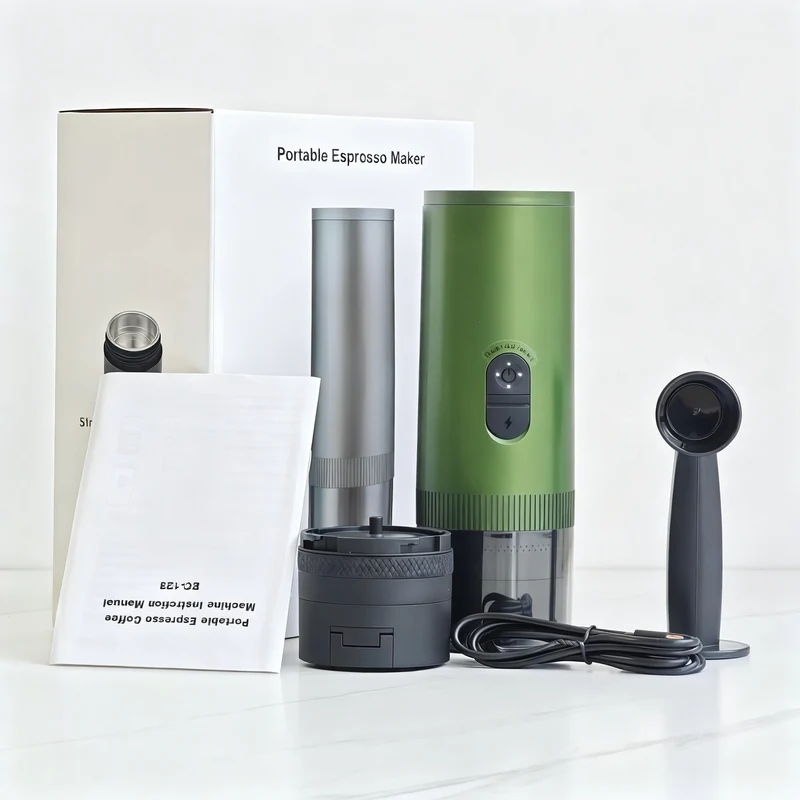 Espresso machine, portable, semi-automatic