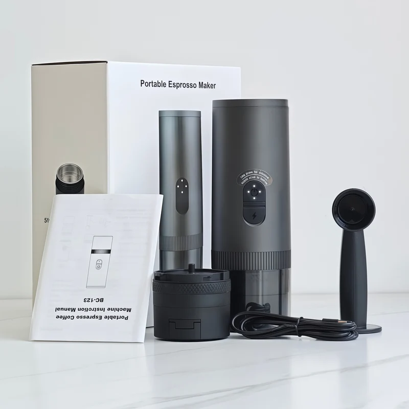 Espresso machine, portable, semi-automatic