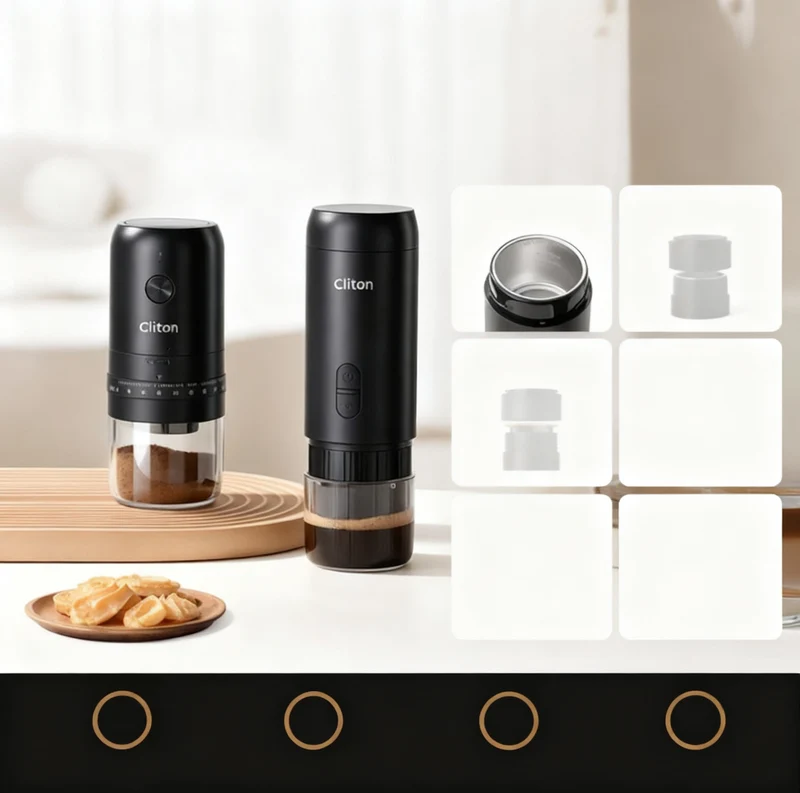 Espresso machine, portable, semi-automatic