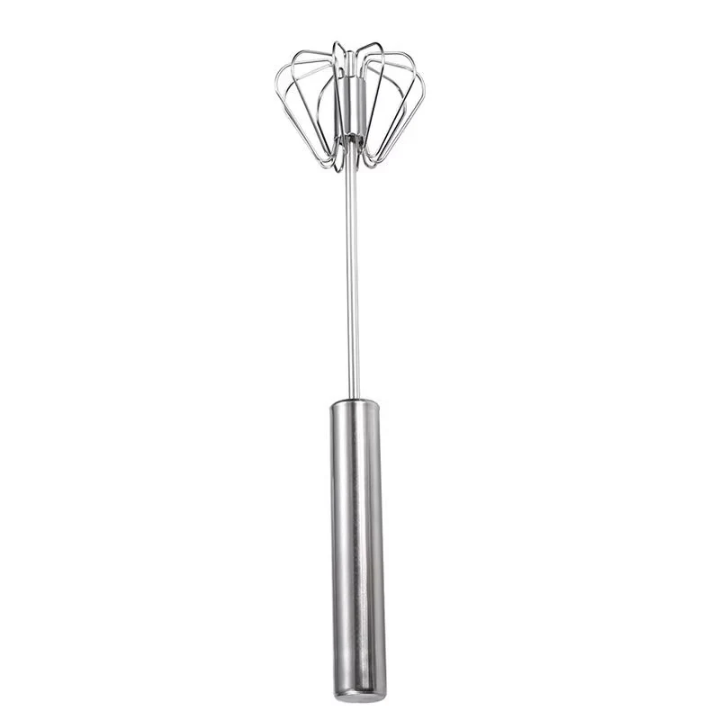 Half-automatic whisk made of stainless steel