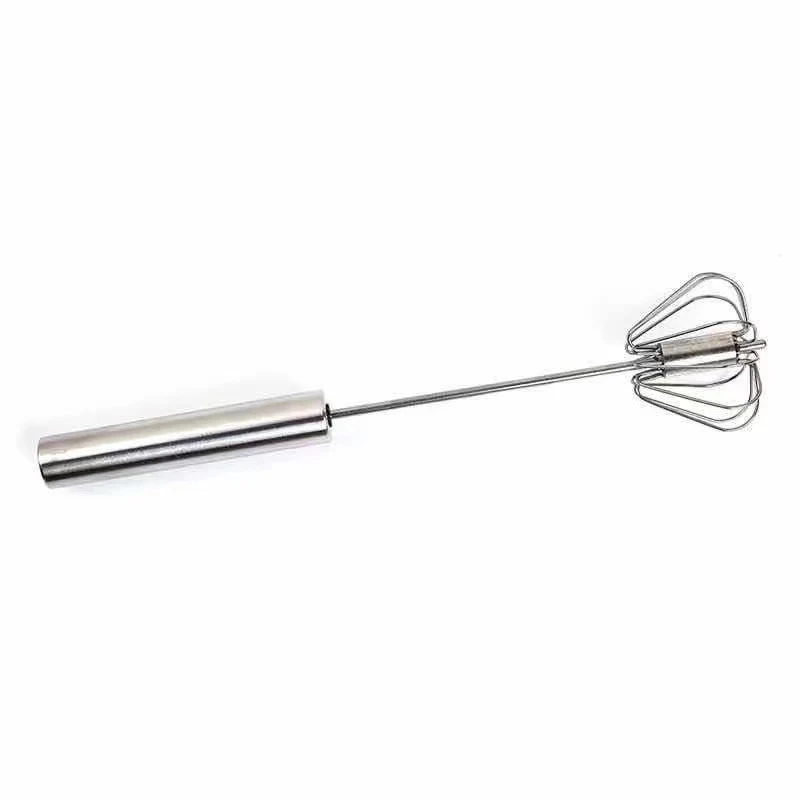 Half-automatic whisk made of stainless steel