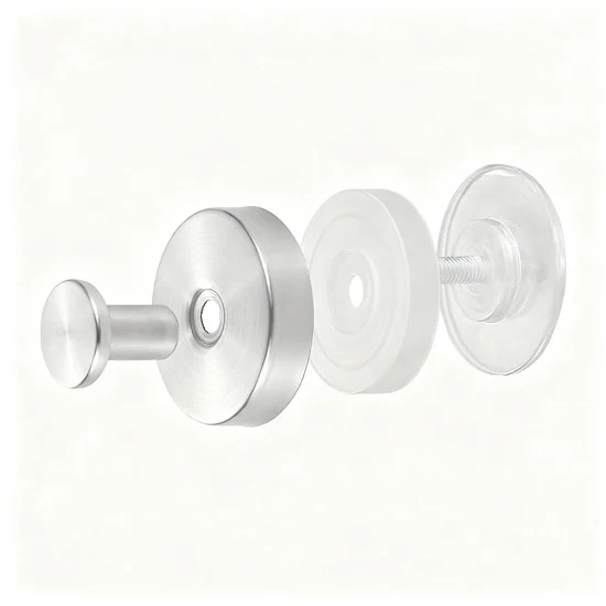 Suction cup hooks made of stainless steel, without drilling