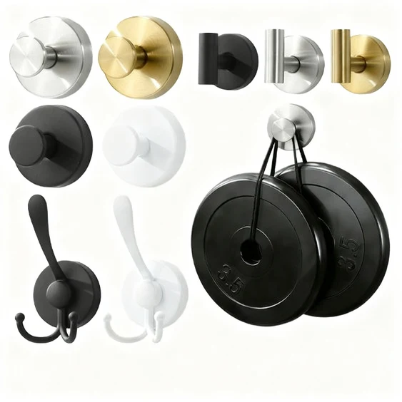 Suction cup hooks made of stainless steel, without drilling