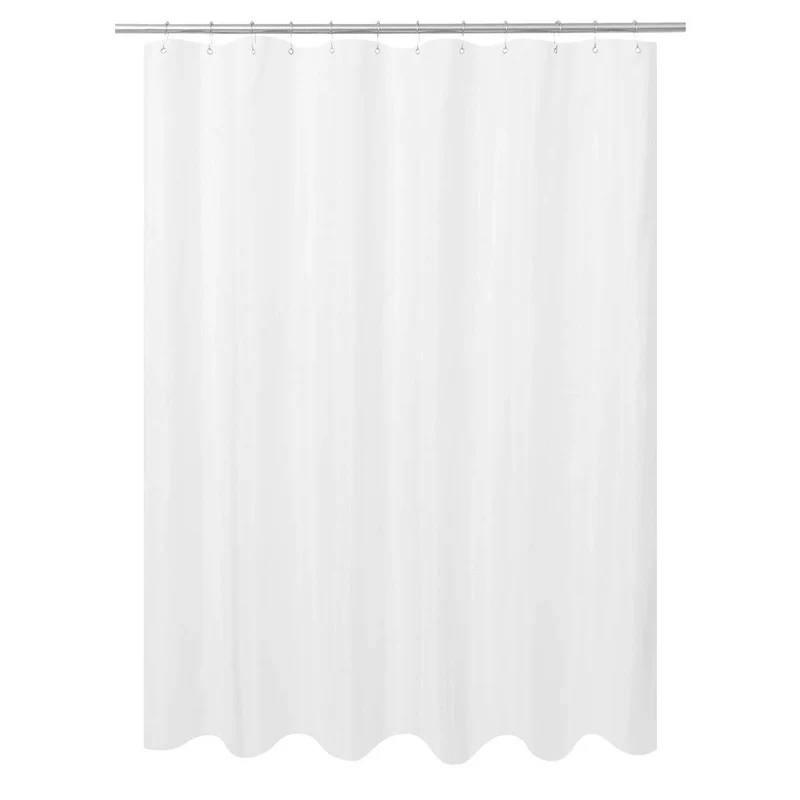 Shower curtain, PEVA, transparent, 80–120 cm