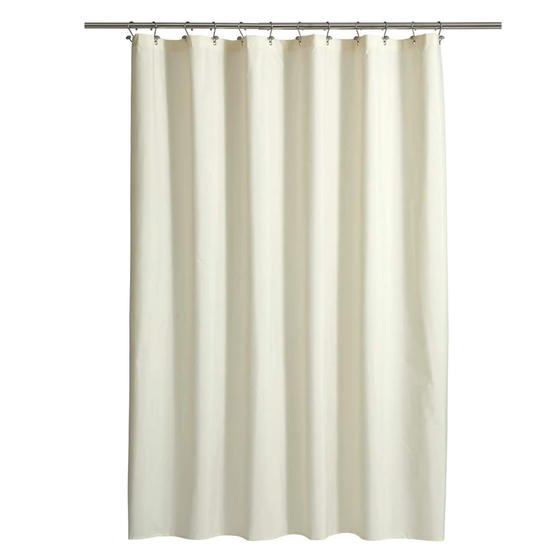 Shower curtain, PEVA, transparent, 80–120 cm