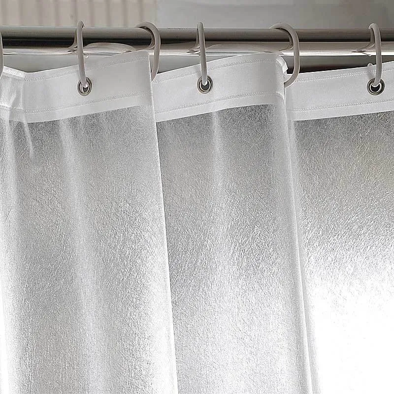 Shower curtain, PEVA, transparent, 80–120 cm