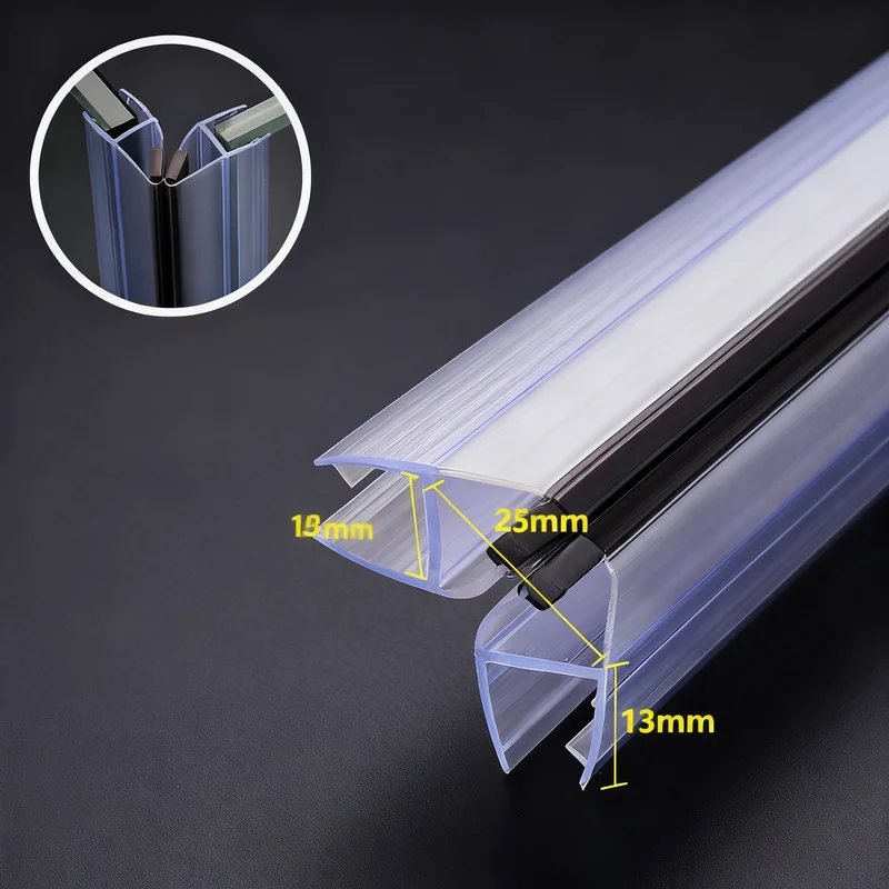 Magnetic Shower Door Seal, 2.2 m
