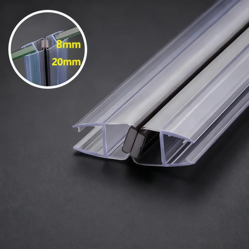 Magnetic Shower Door Seal, 2.2 m