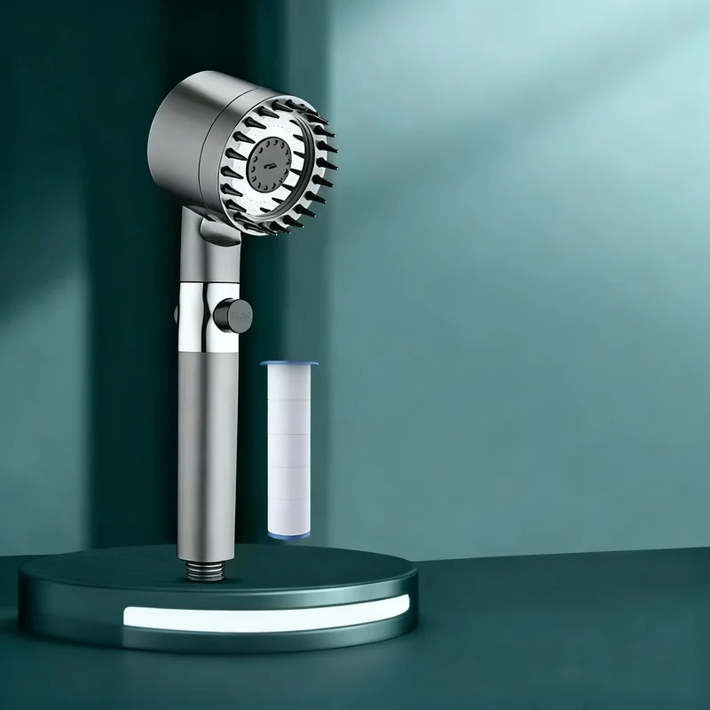 Shower head with filter and massage function